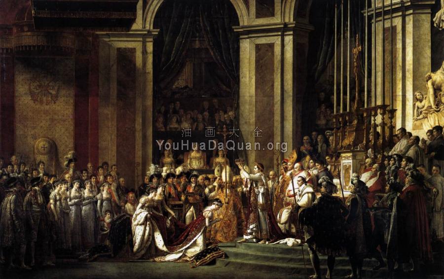 Consecration of the Emperor Napoleon I and Coronation of the Empress Josephine - 雅克-路易·大卫
